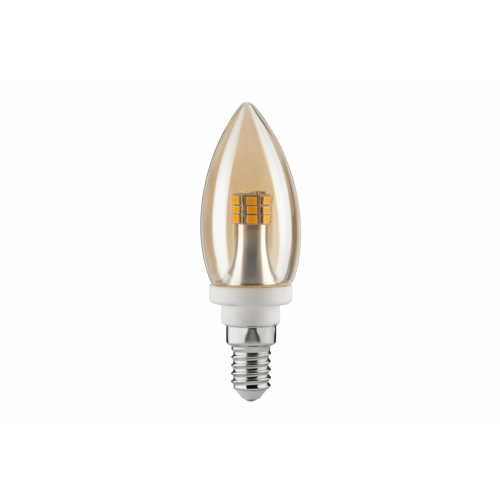Лампа LED Свеча 4W E14, 2700K, золото 28309