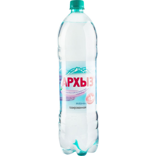 Вода минеральная питьевая Архыз газированная пластик 1.5 л