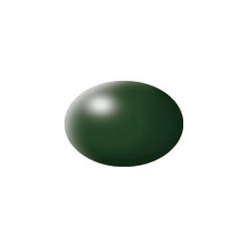 Акриловая краска для моделизма темно-зеленая шелково-матовая