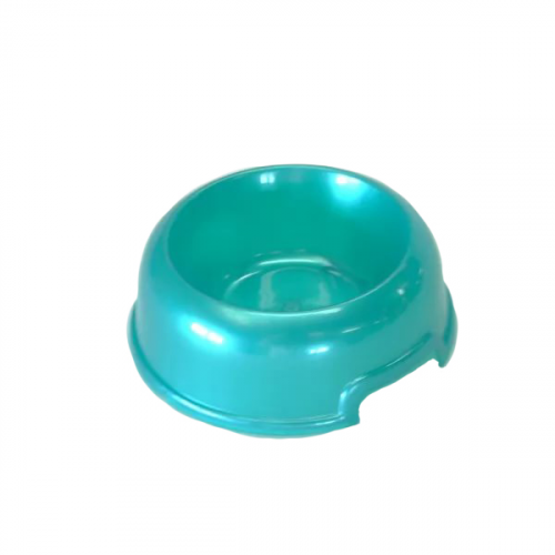 Одинарная миска для кошек и собак HOMEPET, пластик, зеленый, синий, 0.2 л