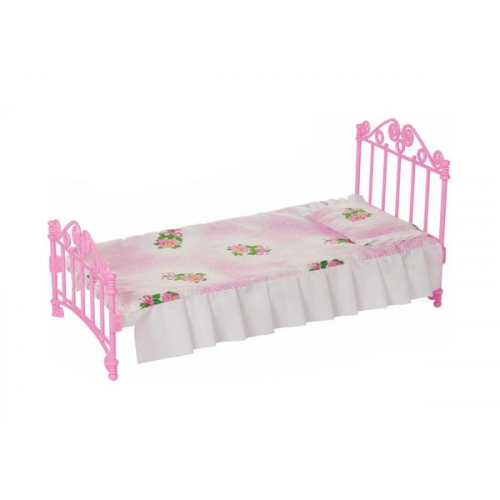 Кроватка для кукол Кроватка розовая С-1427 Огонек