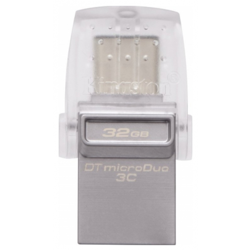 Флешка Kingston DataTraveler microDuo 3C 32ГБ Silver (DTDUO3C/32GB)