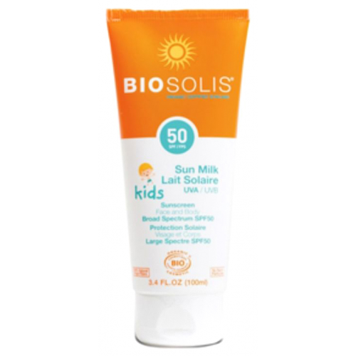 Молочко детское солнцезащитное для лица и тела Biosolis SPF 50+ 100 мл
