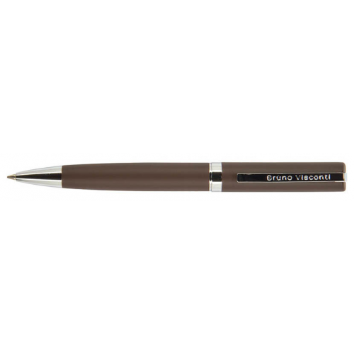 Ручка шариковая, автоматическая "Milano", синяя, 1.0 мм (коричневый корпус)