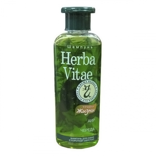 Шампунь для собак Herba Vitae Травы жизни для короткошерстных, аир и череда, 250 мл