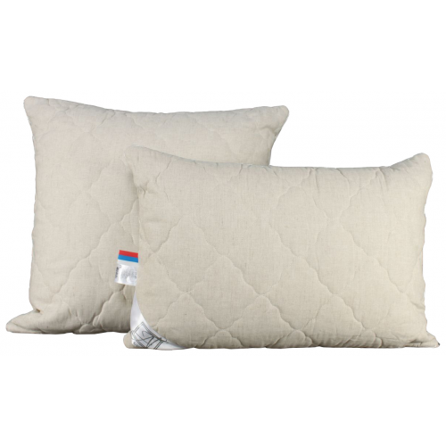 Подушка для сна АльВиТек iff35266 силикон, лен 70x70 см