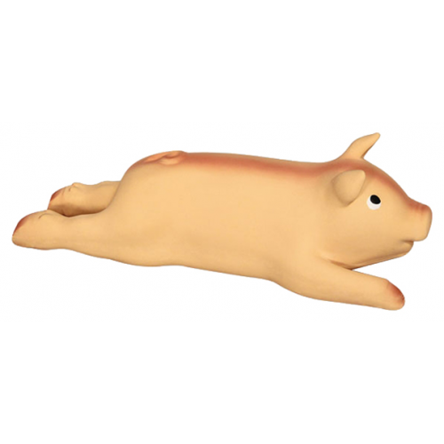 Жевательная игрушка для собак Triol Поросенок из латекса, бежевый, 22 см
