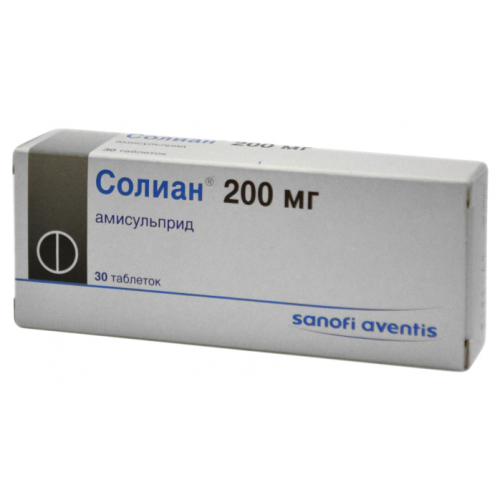 Солиан таблетки 200 мг 30 шт