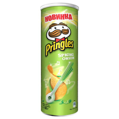 Картофельные чипсы Pringles зеленый лук 165 г