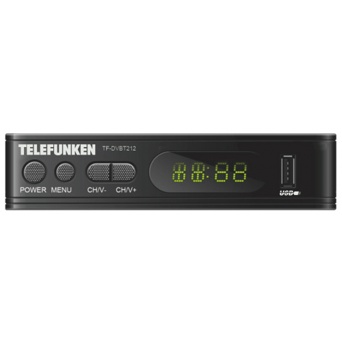 DVB-T2 приставка Telefunken TF-DVBT212 Black