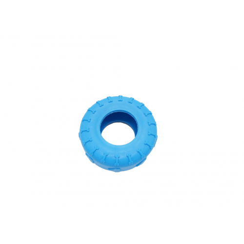 Жевательная игрушка для собак HOMEPET Шина, голубой, длина 9.5 см