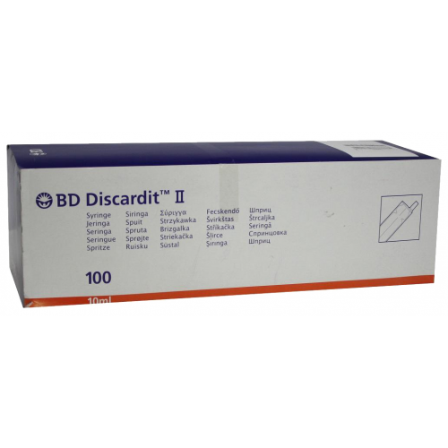 Шприц BD Discardit 2-х компонентный 10 мл 0,8 x 40 мм 100 шт