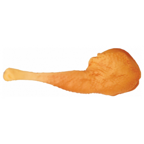 Жевательная игрушка для собак Triol Куриная ножка, оранжевая, 17 см