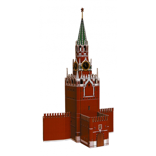 Модель для сборки Умная бумага Спасская башня Московского Кремля
