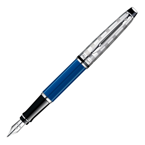 Ручка перьевая Waterman Expert - Deluxe Obsession Blue CT, F