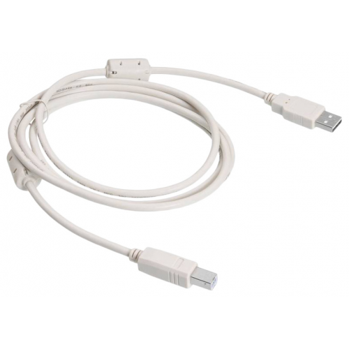 Кабель BURO USB A-USB B, M-M 1,8м White