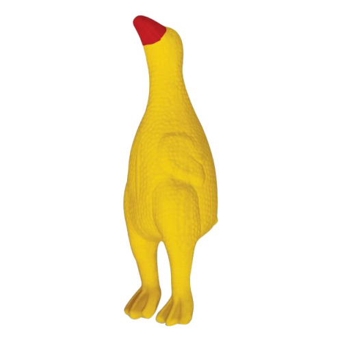 Жевательная игрушка для собак Triol Утка из латекса, желтый, 21 см