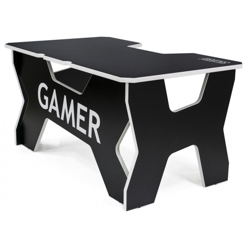 Компьютерный стол Generic Comfort Gamer2/DS/NW (Black/White)
