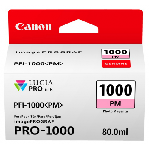 Картридж для струйного принтера Canon PFI-1000 PM (0551C001) пурпурный, оригинал
