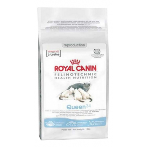 Сухой корм для кошек ROYAL CANIN Queen 34, в период течки, беременности и лактации, 10кг