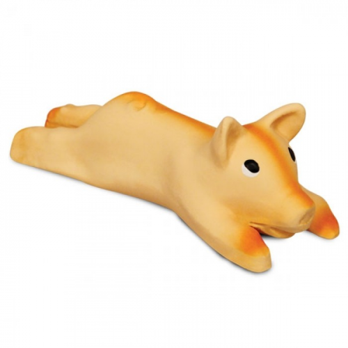 Жевательная игрушка для собак Triol Поросенок из латекса, разноцветный, 14 см