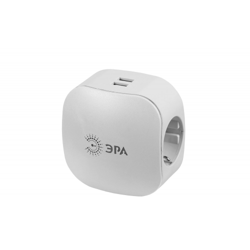Сетевой фильтр ЭРА SP-3e-USB-2A белый