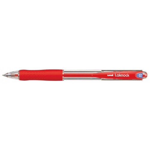 Ручка шариковая UNI Laknock SN-100, красная, 0,5 мм, 1 шт