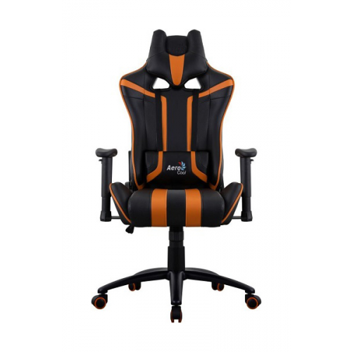Игровое кресло AeroCool AC120 AIR, оранжевый/черный
