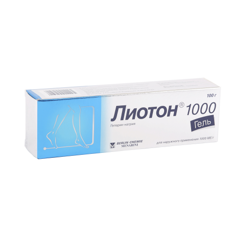 Лиотон 1000 гель 1000 ЕД/г 100 г