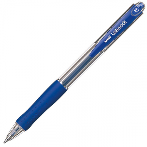 Ручка шариковая UNI Laknock SN-100, синяя, 0,7 мм, 1 шт