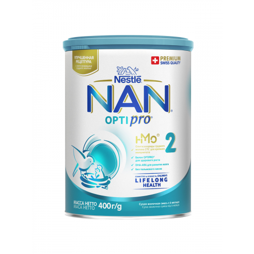 Молочная смесь NAN Optipro 2 от 6 до 12 мес. 400 г