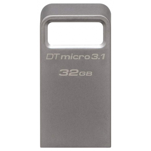 Флешка Kingston DataTraveler Micro 32ГБ Silver (DTMC3/32GB)
