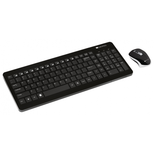 Комплект клавиатура и мышь Canyon CNS-HSETW3-RU Черный