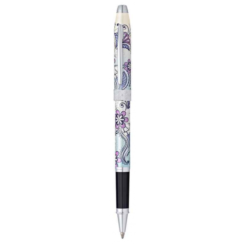 Ручка-роллер Cross Botanica Purple Orchid Черная
