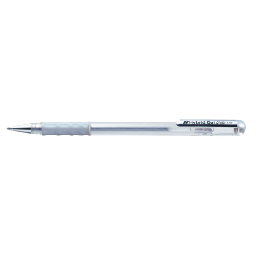 Ручка гелевая Pentel Hybrid Roller 08, серебристая, 0,8 мм, 1 шт