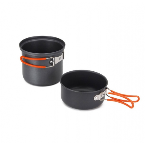 Набор походной посуды Fire-Maple FMC-207 3 предмета, черный/оранжевый