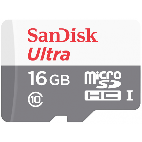Карта памяти SanDisk Micro SDHC Ultra SDSQUNS-016G-GN3MA 16GB