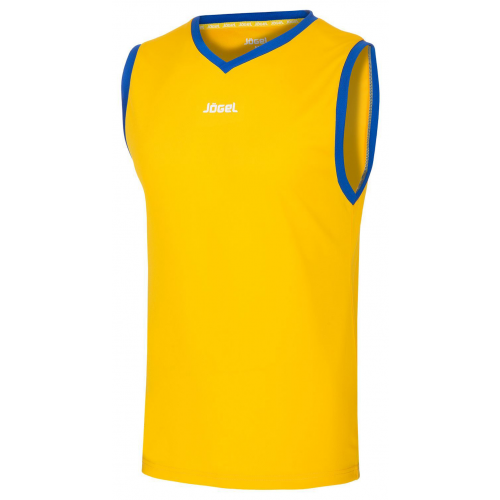 Майка баскетбольная JBT-1020-047, желтый/синий, детская (YXS)