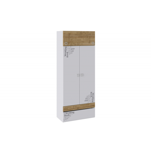 Платяной шкаф Hoff Оксфорд 80321205 87,6х220,3х45, ривьера/белый с рисунком