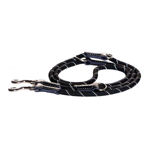 Поводок перестежка для собак Rogz Rope M-9мм 2 м, Черный HLMR09A