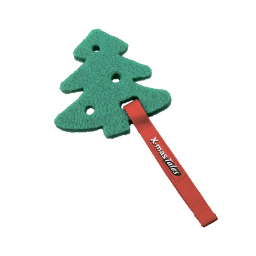 Жевательная игрушка для собак GiGwi Рождественская Елка, зеленый, длина 10 см