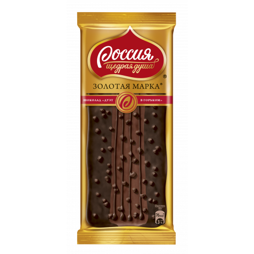 Шоколад Золотая марка дуэт в горьком 70%