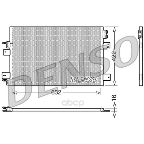 Радиатор охлаждения двигателя DENSO DCN06007