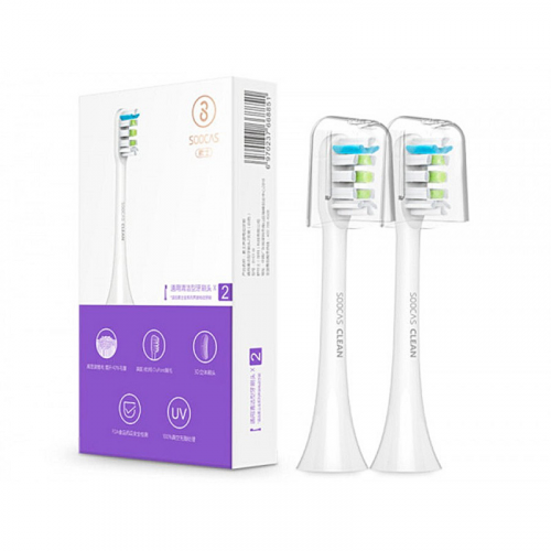 Насадка для зубной щетки Soocas Electric Sonic Toothbrush X1 / X3 White 2 шт