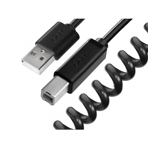 Аксессуар GCR USB 2.0 AM - BM 5m Black Black GCR-UPC0M-AA2S-2.0m