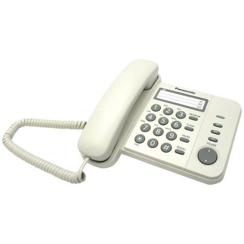 Проводной телефон Panasonic KX-TS2352RUW White