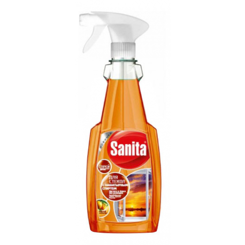 Чистящее средство для мытья стекол Sanita с нашатырным спиртом 500 мл