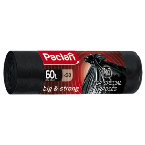 Мешки для мусора Paclan Big & Strong 60л 20шт