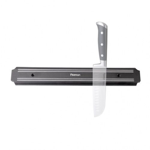 Настенная магнитная планка для хранения ножей Fissman 2909 Серая
