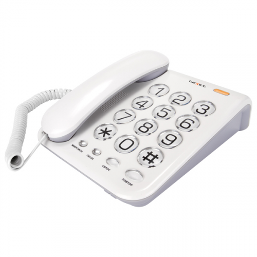 Проводной телефон teXet TX-262 White
